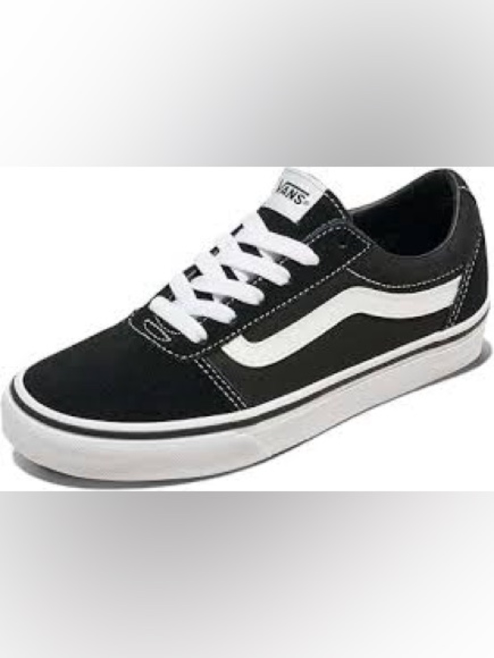 Women’s suede vans black and white
